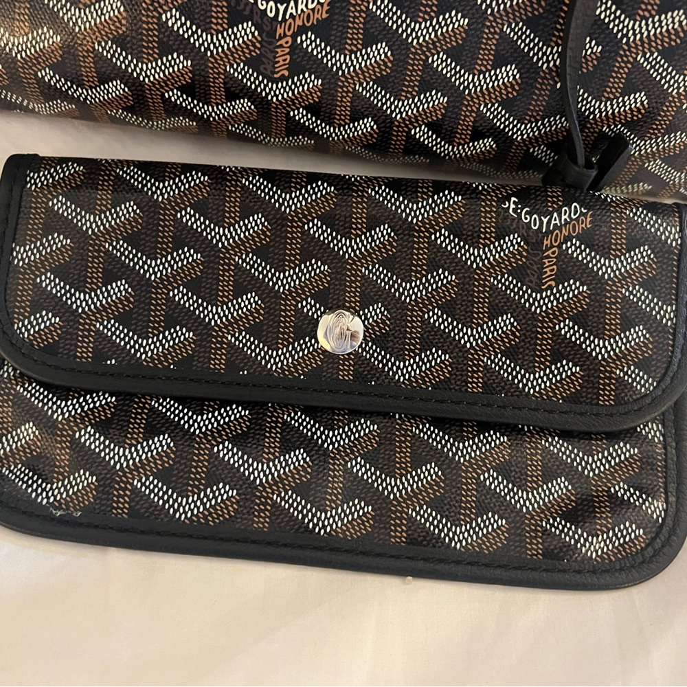 Goyard Brown & Black St. Louis Tote with Pouch - Picture 2 of 6